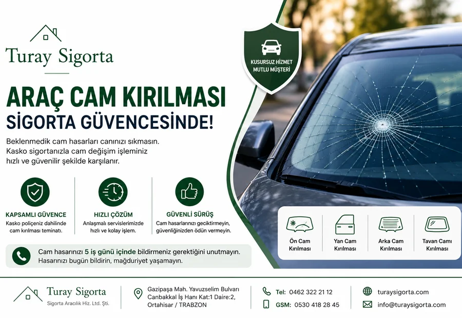 Kaskoda Cam Hasarında 5 Gün Kuralı
