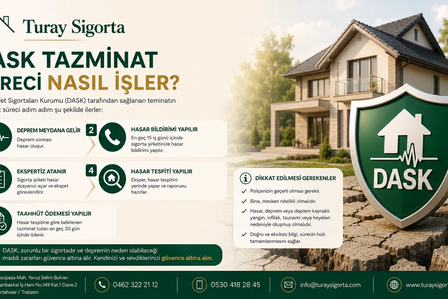 DASK tazminat süreci nasıl işler?
