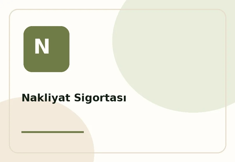 Trabzon Nakliyat Sigortası